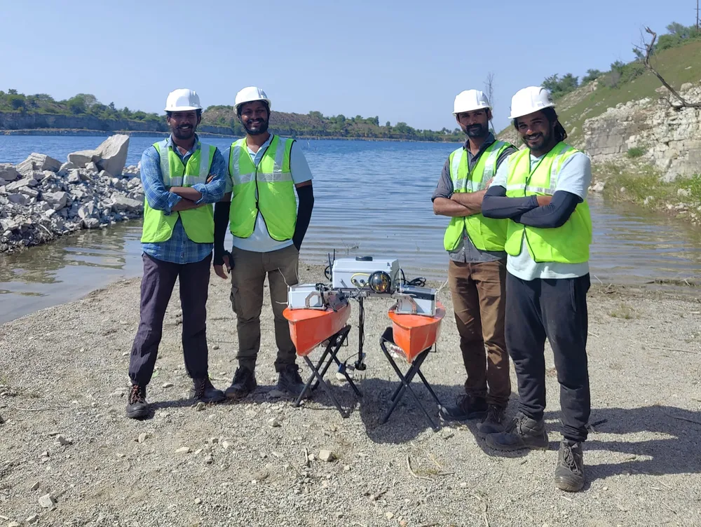 EyeROV engineers after a successful mission