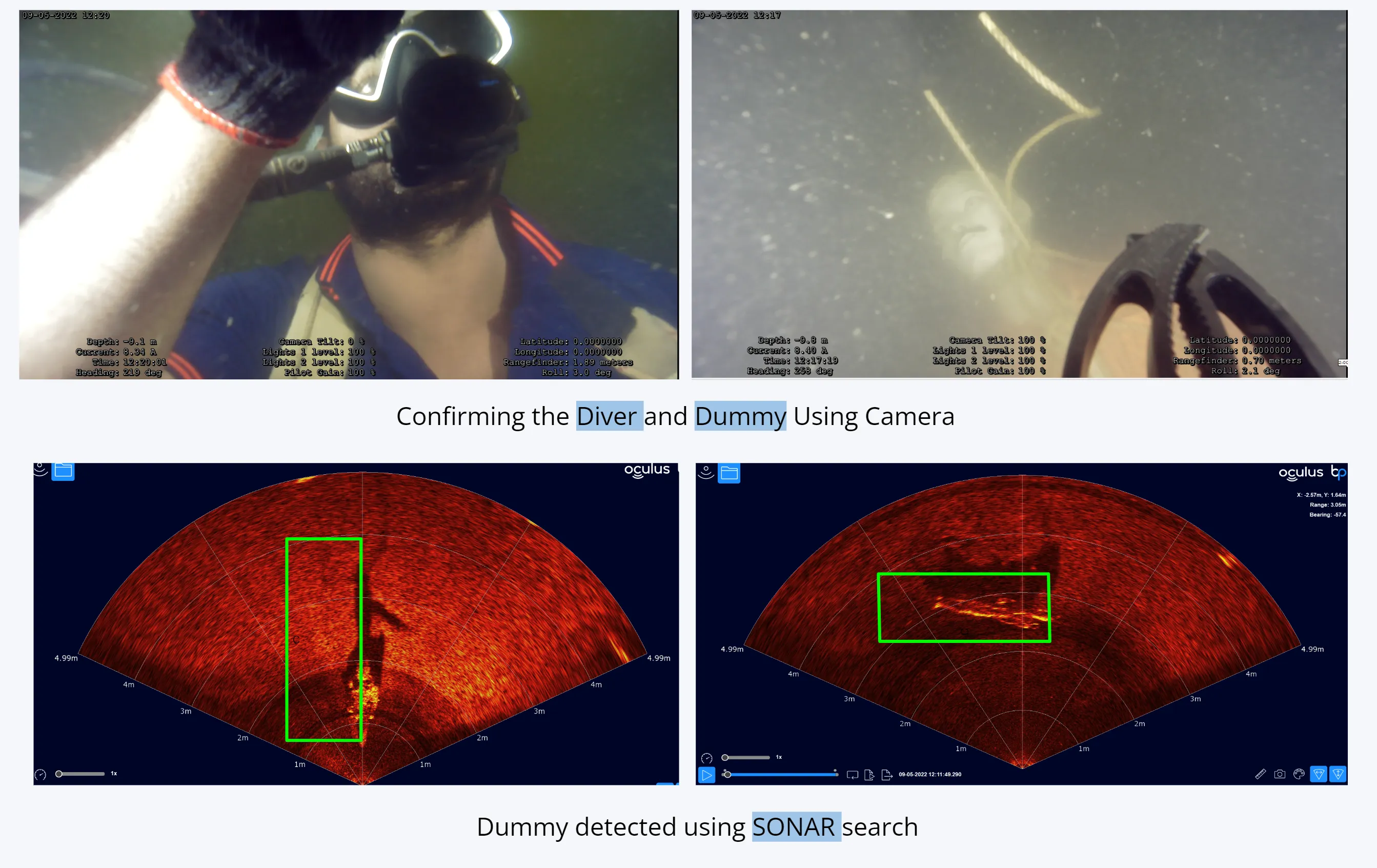 EyeROV Search Rescue Applications